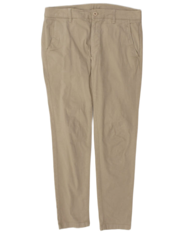 Zara Ανδρικό παντελόνι Chino με λεπτή εφαρμογή EU 40 Medium W31 L29 Beige