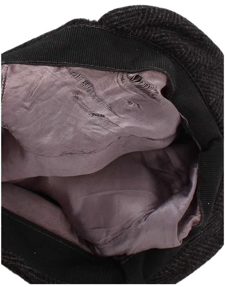 Vintage Ανδρικό Flat Cap Medium Grey Ψαροκόκκαλο Classic