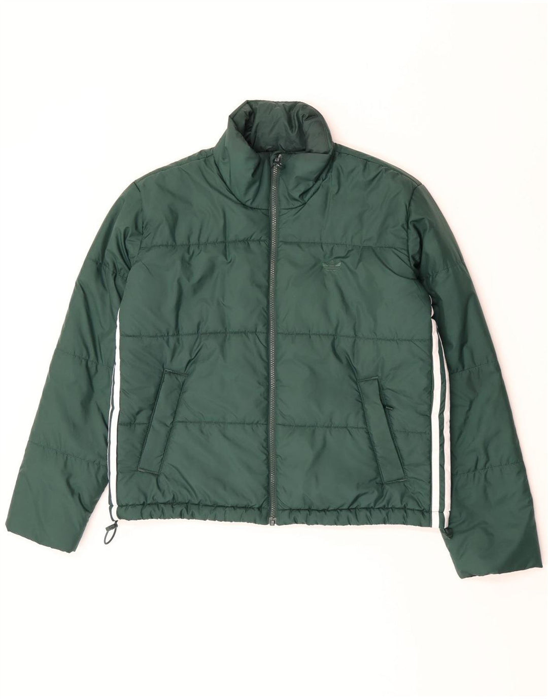 Adidas Γυναικείο μπουφάν με επένδυση UK 10 Small Green Polyester