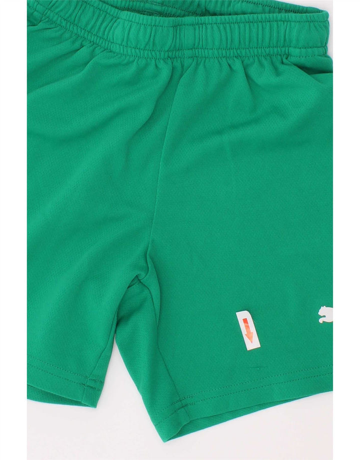 Puma Boys Sport σορτς 7-8 ετών πράσινο πολυεστέρα