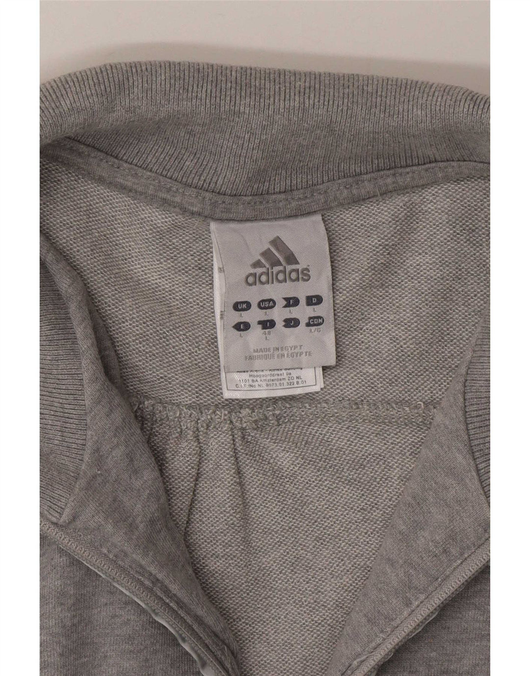 Γυναικεία αθλητική φόρμα Adidas Top Jacket UK 16 Large Grey Cotton