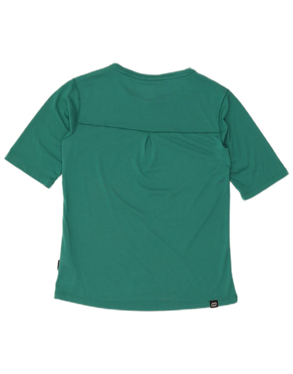 Berghaus Womens T-Shirt Top UK 8 Small Green Polyester