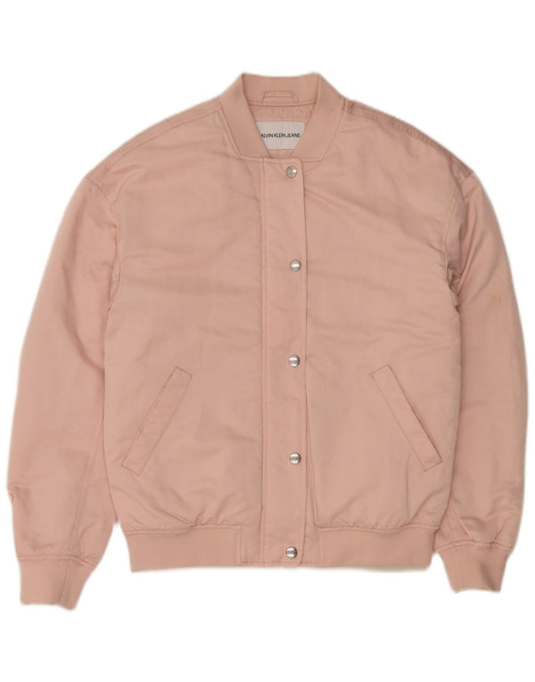 CALVIN KLEIN JEANS Γυναικείο Oversized Bomber Jacket UK 10 Small Pink