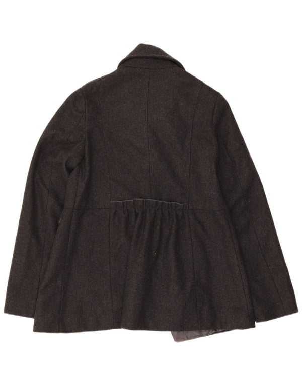Στρατιωτικό πανωφόρι Benetton Girls 10-11 ετών XL Γκρι μαλλί