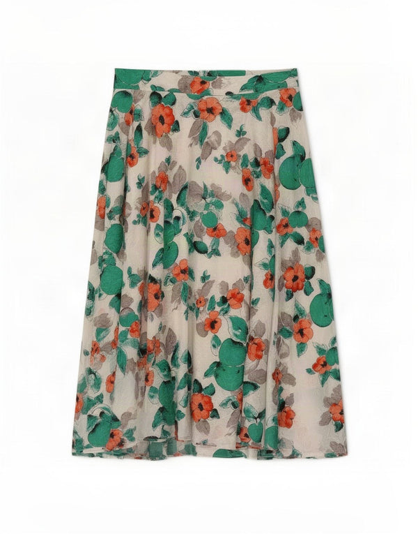 Γυναικεία ψηλόμεση φούστα Madeleine IT 42 Medium W30 White Floral
