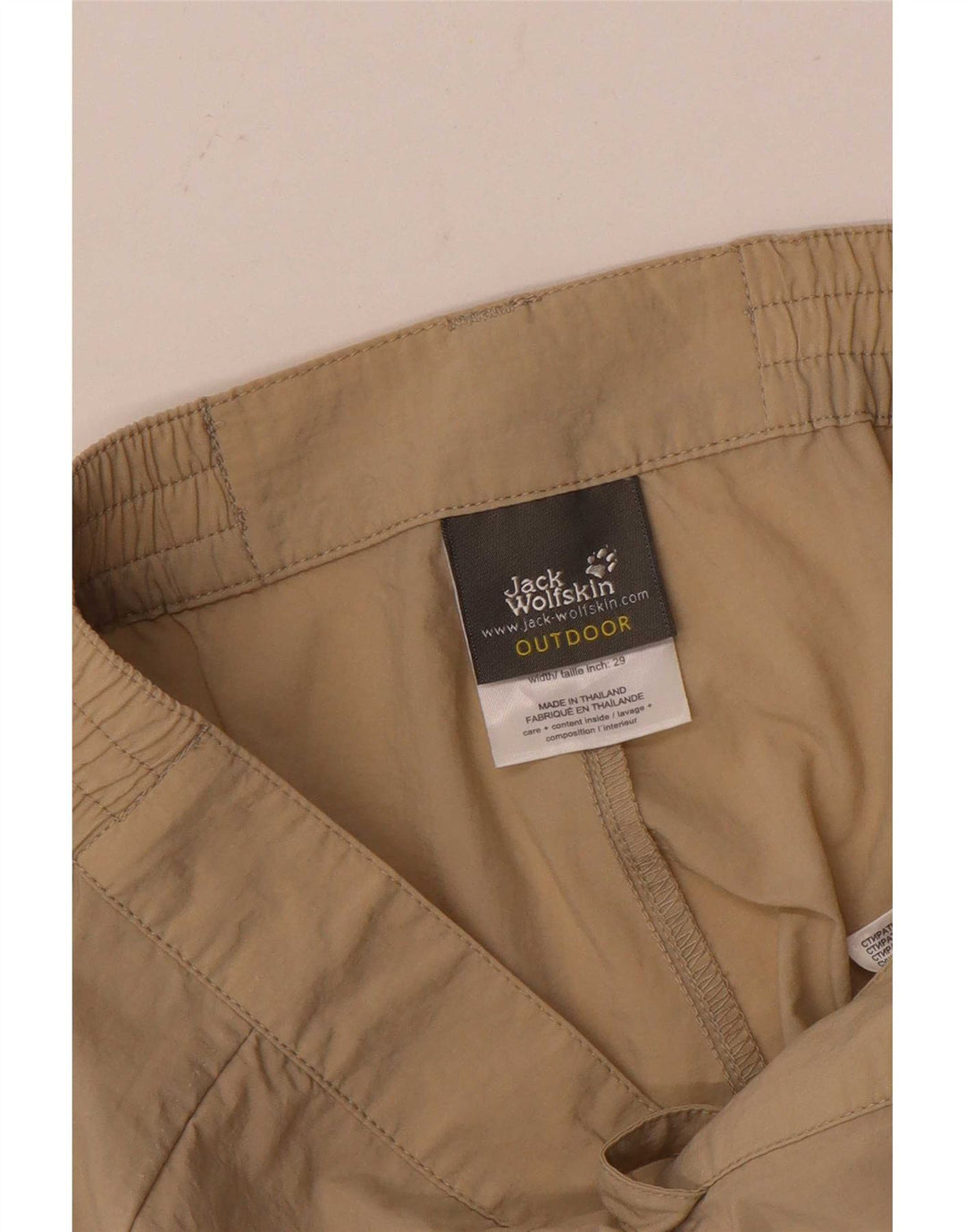 Jack Wolfskin Γυναικείο σορτς Cargo UK 10/12 Small W29 Beige Polyamide