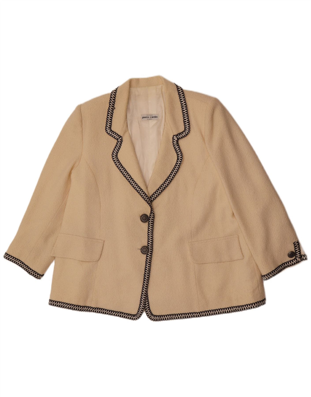 Pierre Cardin Γυναικείο σακάκι 2 κουμπιών UK 14 Large Beige