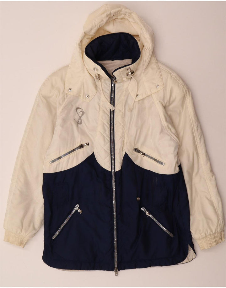 SPORTALM Γυναικείο Oversized γραφικό παλτό αντιανεμικό EU 38 Medium Off White