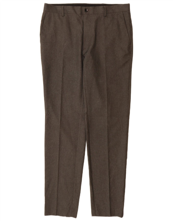 Ανδρικό Skinny Casual Παντελόνι Marks & Spencer W32 L31 Grey Polyester
