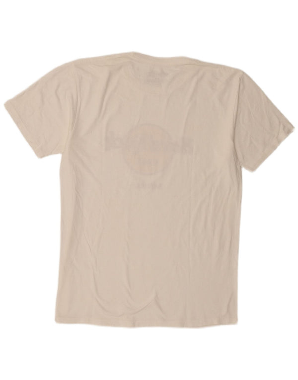 Hard Rock Cafe Mens Seville Graphic T-Shirt Top μεγάλο λευκό βαμβακερό