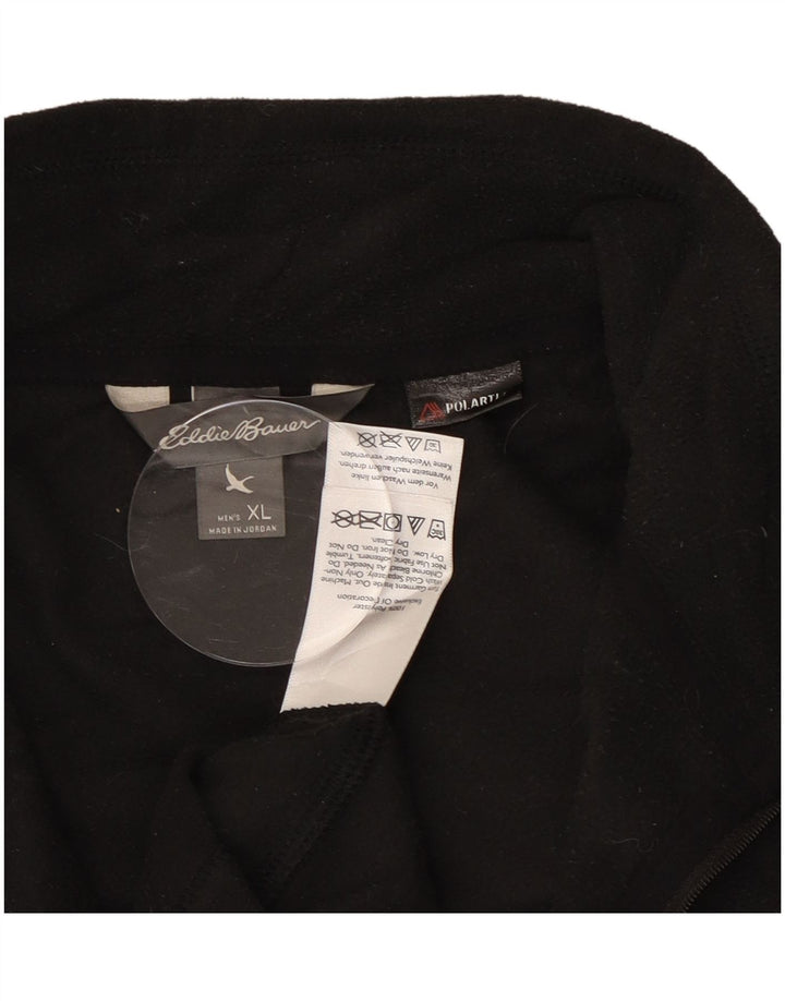 Eddie Bauer Ανδρικό φερμουάρ Fleece Jumper XL Μαύρος πολυεστέρας