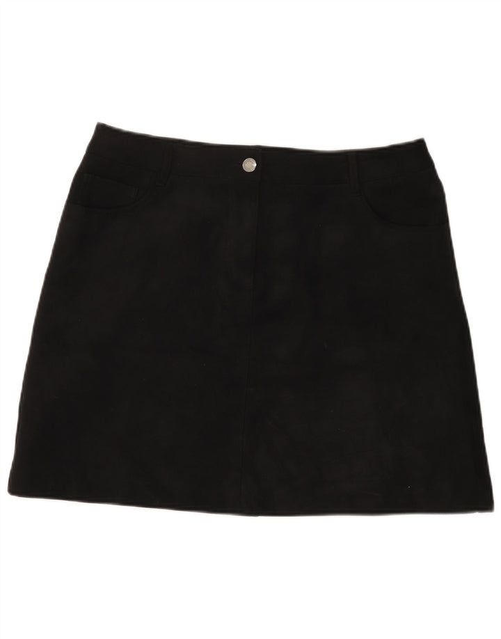 Marks & Spencer Γυναικεία Μίνι Φούστα UK 14 Large W32 Μαύρο Πολυεστέρας
