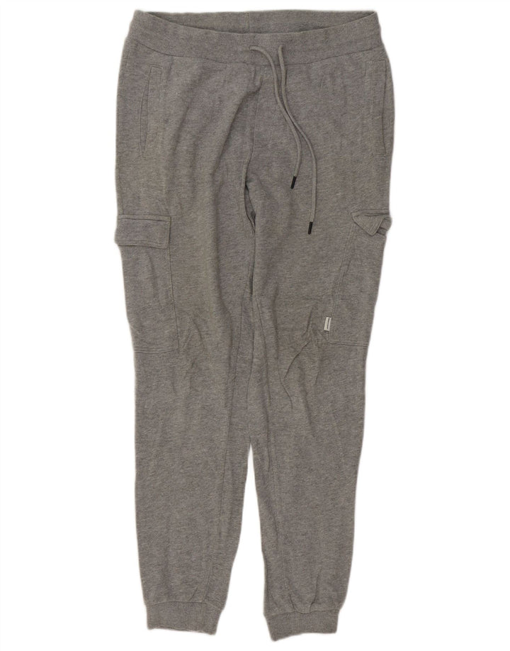 JACK & JONES Ανδρική φόρμα Cargo Παντελόνι Joggers Μεσαίο γκρι βαμβακερό
