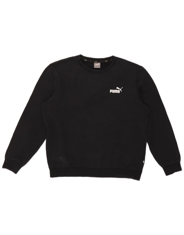 Ανδρικό φούτερ Puma Jumper μεγάλο μαύρο βαμβακερό