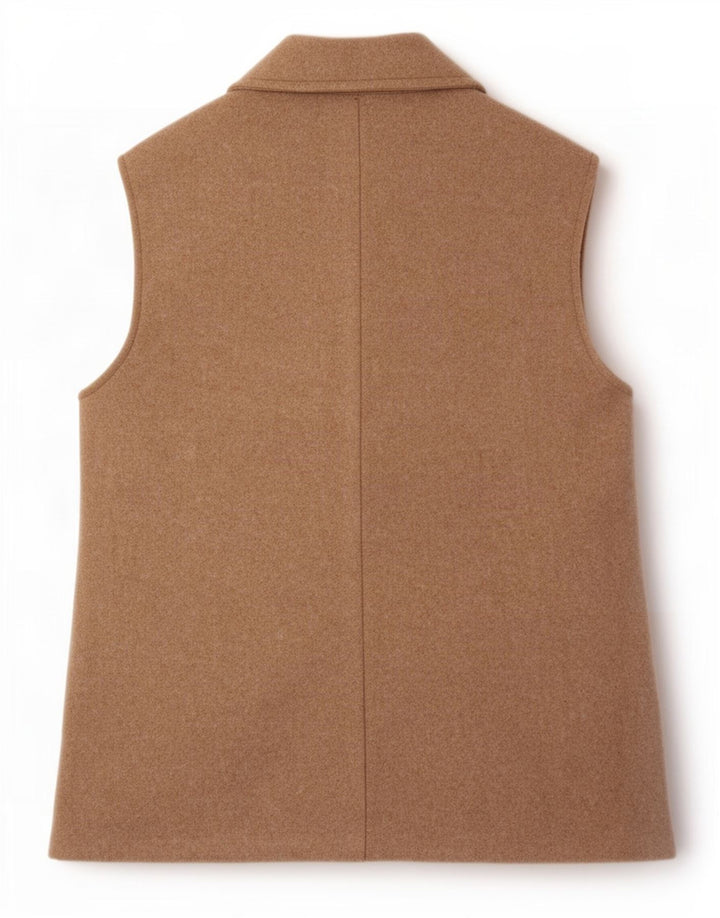 Zara Γυναικείο Αμάνικο Μπουφάν UK 14 Medium Beige