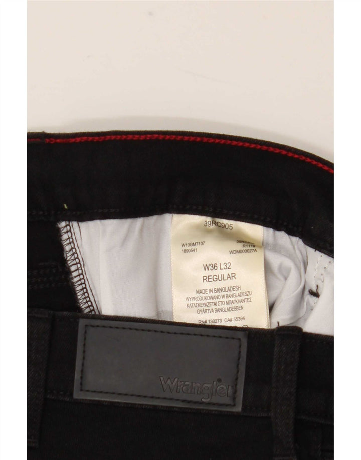 Wrangler Γυναικείο κανονικό τζιν ίσιο W36 L32 μαύρο βαμβακερό