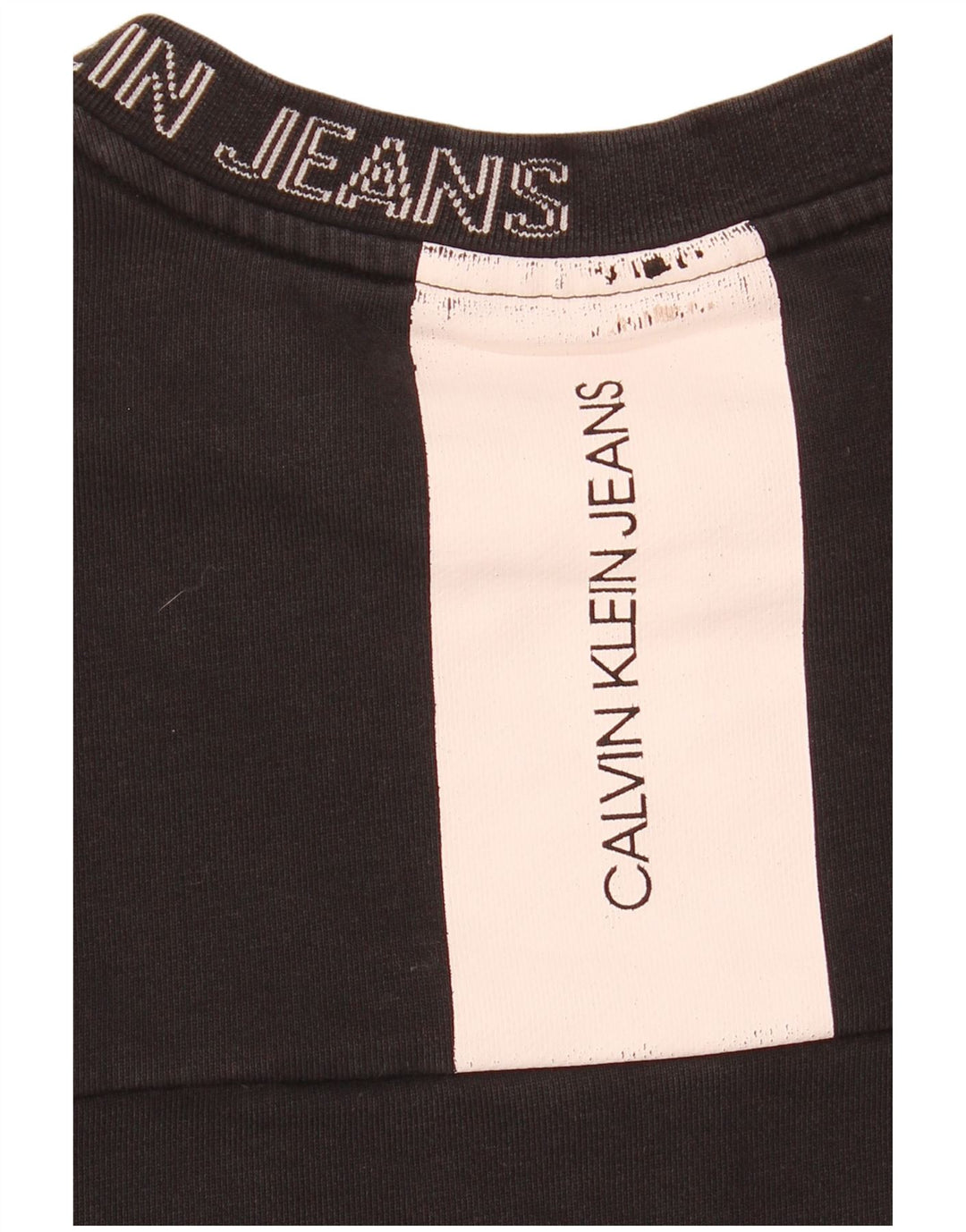 Γραφικό ανδρικό φούτερ Calvin Klein Jeans Jumper Medium Black Colourblock