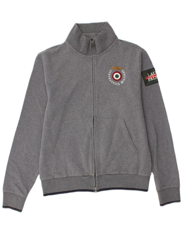 Aeronautica Militare Boys αθλητική φόρμα μπουφάν 15-16 ετών μεγάλο γκρι