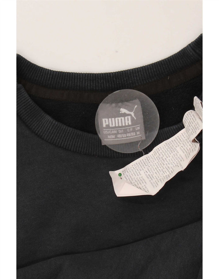 Ανδρικό γραφικό φούτερ Puma Jumper Μεσαίο μαύρο βαμβακερό