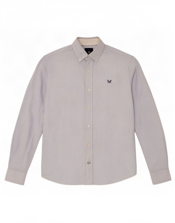 Ανδρικό πουκάμισο Crew Clothing Slim Fit Small Blue Pinstripe Βαμβακερό