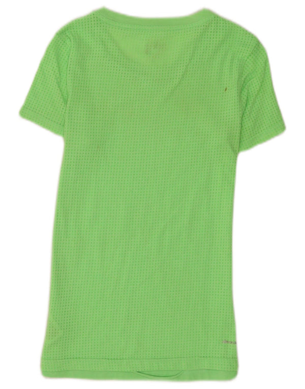 Adidas Γυναικείο T-Shirt Aeroknit Top UK 4/6 XS Πράσινο βαμβακερό