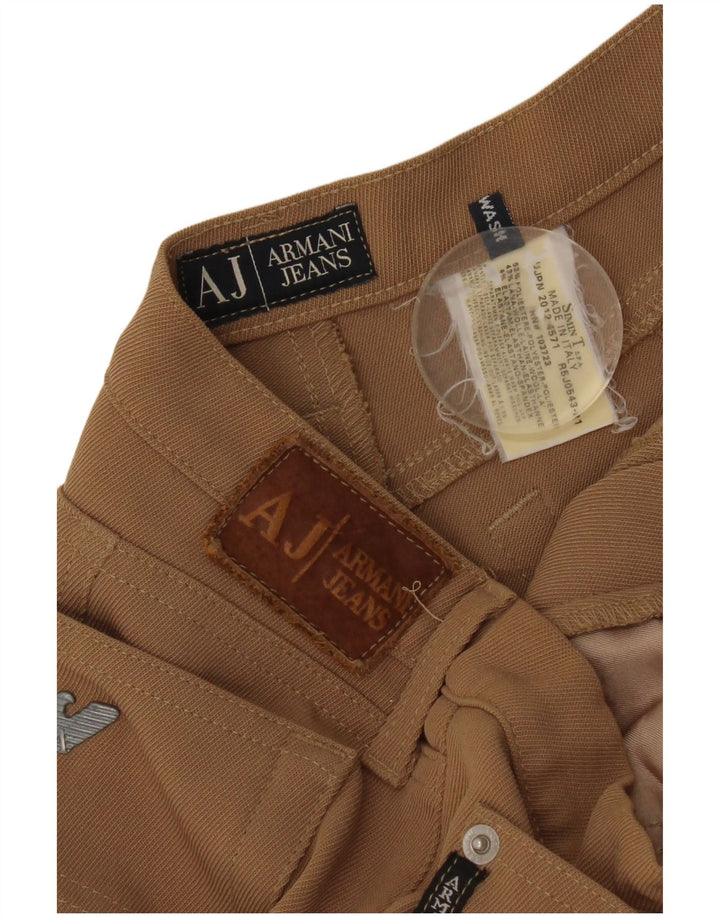 Armani Γυναικείο Slim Casual Παντελόνι W30 L34 Καφέ Πολυεστέρας