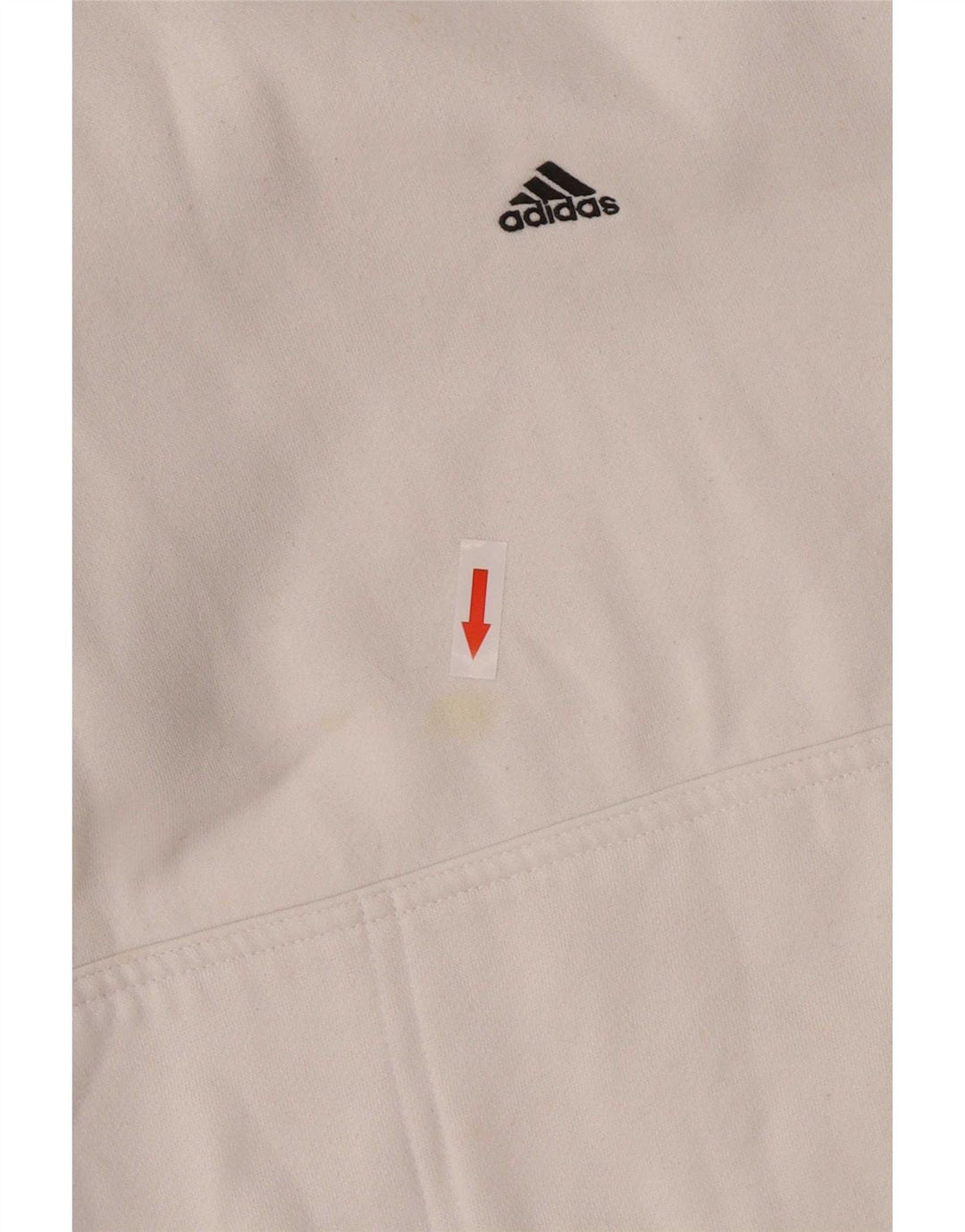 Ανδρικό φούτερ Adidas, μεσαίο λευκό βαμβακερό