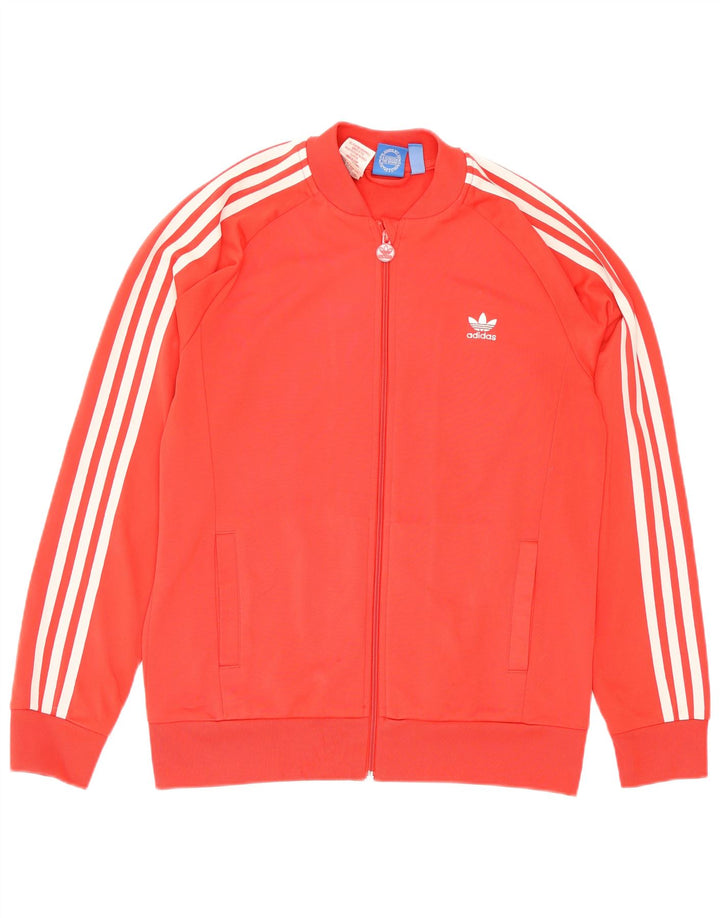 Adidas Boys αθλητική φόρμα τοπ μπουφάν 14-15 ετών κόκκινο πολυεστέρα
