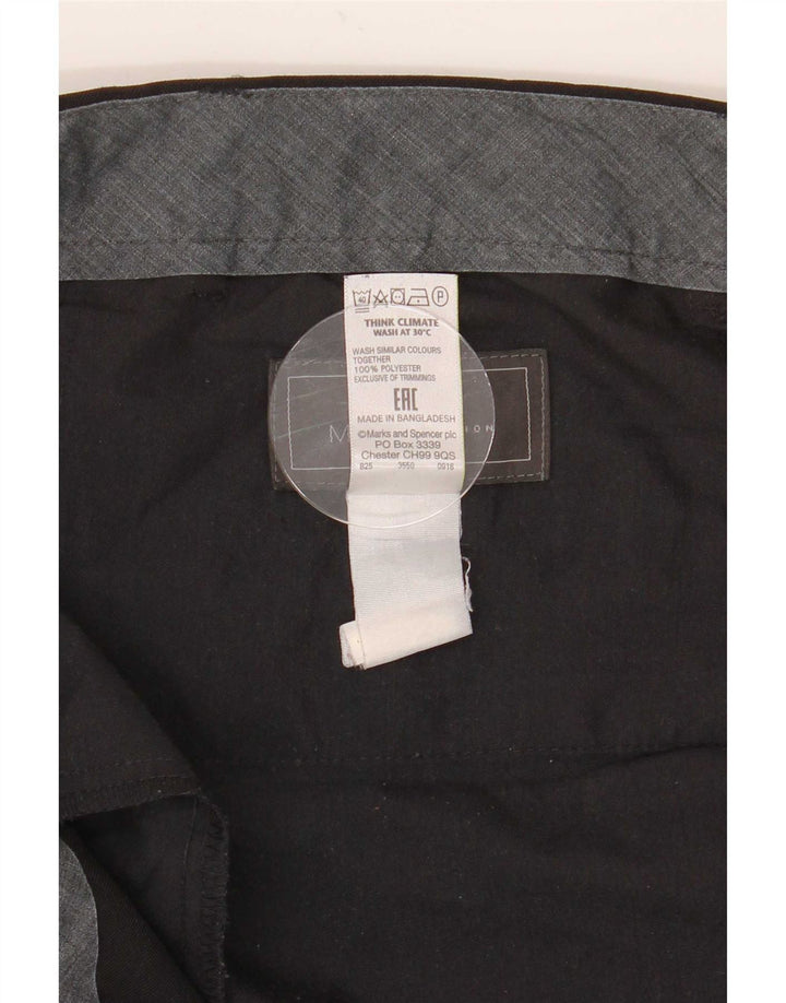 Marks & Spencer Ανδρικό ίσιο παντελόνι W40 L29 Μαύρο πολυεστέρα