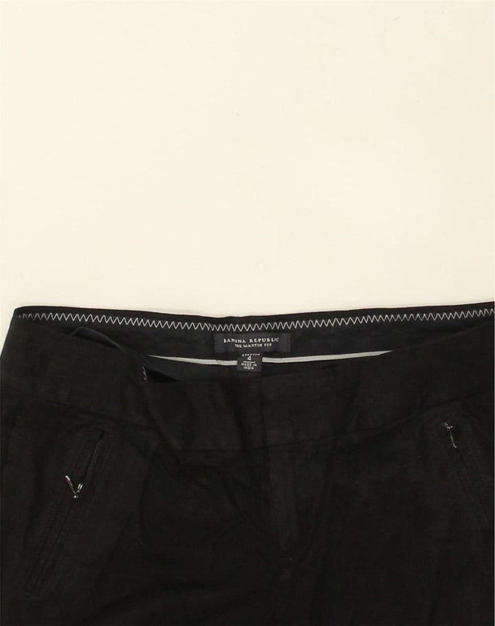 BANANA REPUBLIC Womens Slim Casual Trousers US 4  Small W30 L32  Black | Vintage Banana Republic | Thrift | Second-Hand Banana Republic | Used Clothing | Messina Hembry 