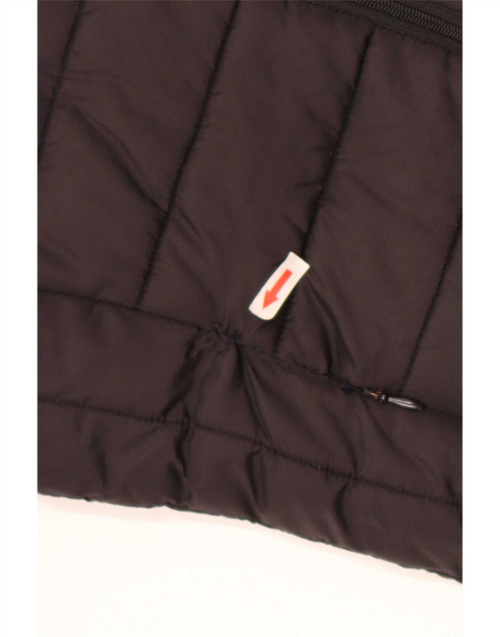 Ellesse γυναικείο μπουφάν με κουκούλα με αναστρέψιμη επένδυση UK 10 Small Grey Nylon