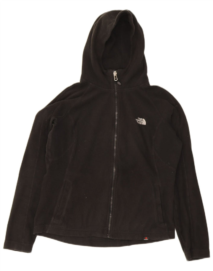 The North Face γυναικείο φλις μπουφάν με κουκούλα UK 12 μεσαίο μαύρο πολυεστέρα