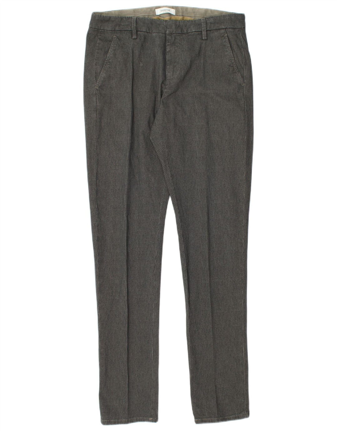 Dondup Ανδρικό παντελόνι Chino Slim W31 L32 Grey Check Cotton
