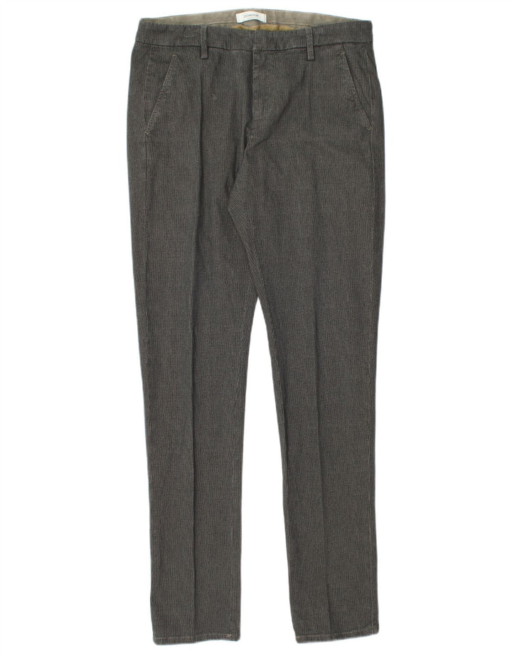 Dondup Ανδρικό παντελόνι Chino Slim W31 L32 Grey Check Cotton