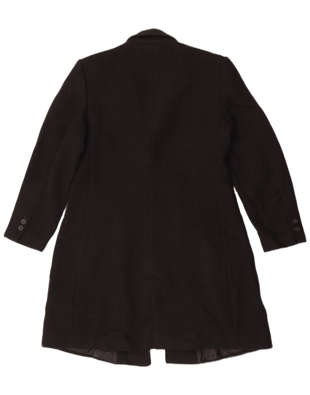 Zara Γυναικείο Παλτό UK 18 XL Μαύρο Μάλλινο