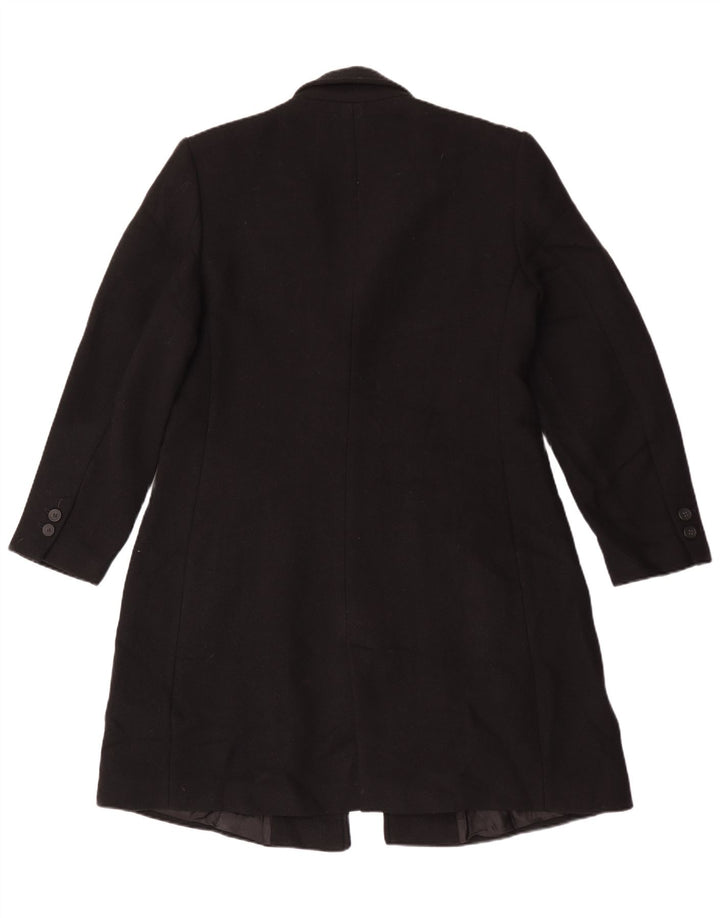 Zara Γυναικείο Παλτό UK 18 XL Μαύρο Μάλλινο