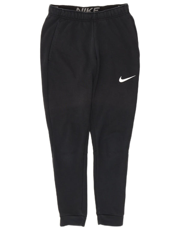 Ανδρική φόρμα NIKE Dri Fit Παντελόνι Joggers Μικρό μαύρο βαμβακερό