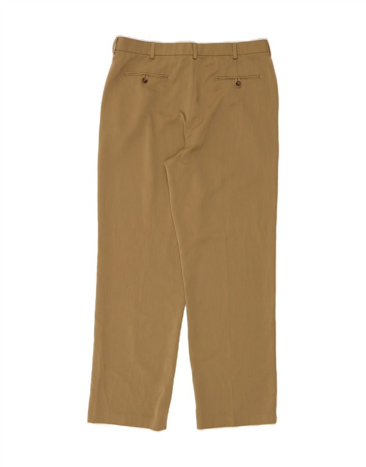 IZOD Mens Straight Chino Trousers W38 L34 Khaki Polyester Vintage Izod and Second-Hand Izod from Messina Hembry 