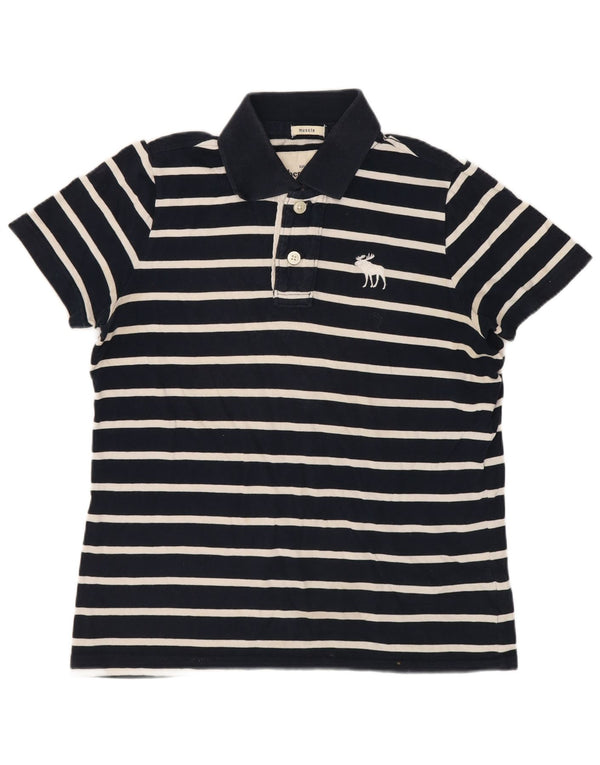 Abercrombie & Fitch Boys Muscle Polo πουκάμισο 13-14 ετών Μεγάλο Navy Blue