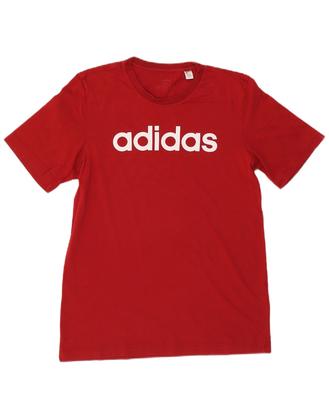 Ανδρικό γραφικό T-Shirt Adidas Top Μεσαίο κόκκινο βαμβακερό