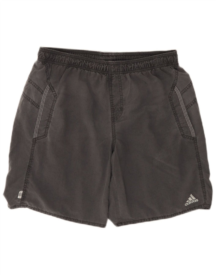 Ανδρικό σορτς κολύμβησης Adidas, μεσαίο γκρι νάιλον