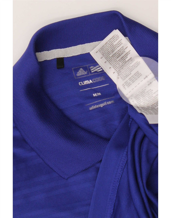 Ανδρικό πουκάμισο Adidas Climacool Polo με μεσαίο μπλε ρίγες πολυεστέρας