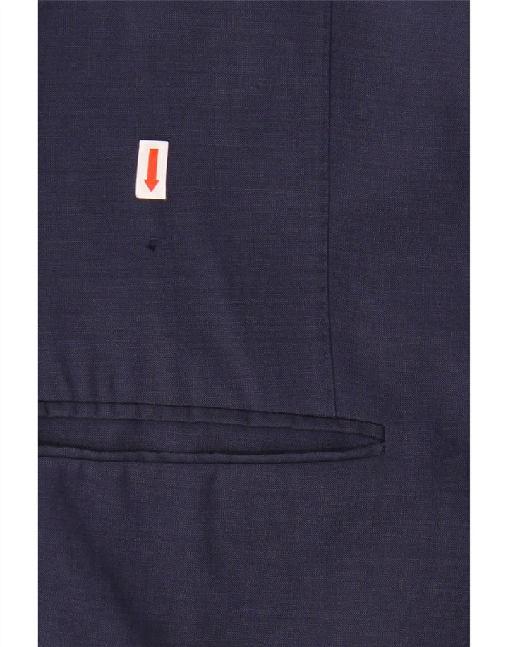 VINTAGE Ανδρικό τζάκετ Blazer 2 κουμπιών IT 48 Medium Navy Blue Viscose