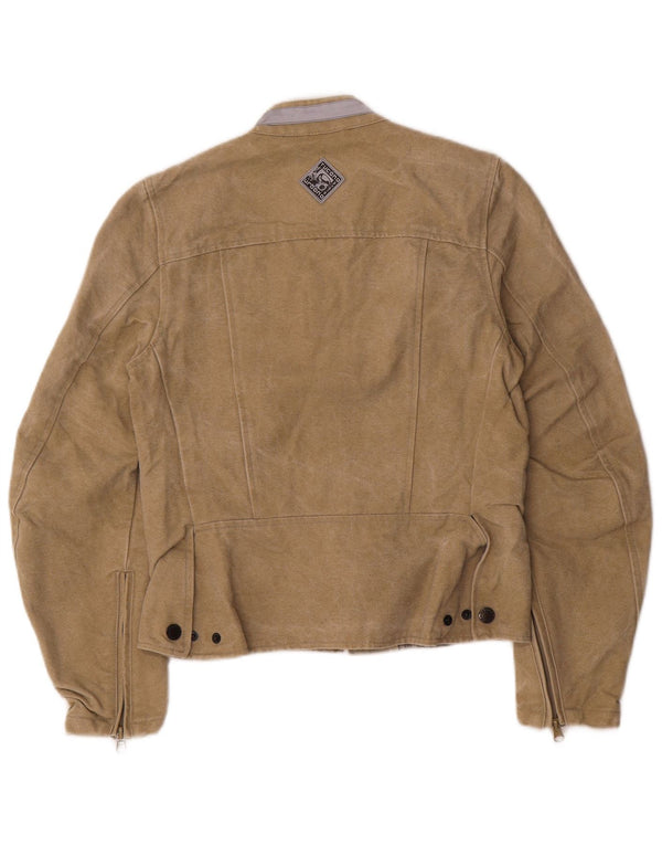 Tucano Urbano Γυναικείο Μπουφάν Racer UK 10 Small Beige βαμβακερό