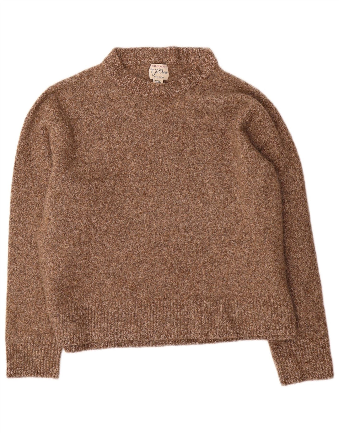 J. CREW Γυναικείο Crop Boat Neck Jumper πουλόβερ UK 20 2XL Brown Flecked