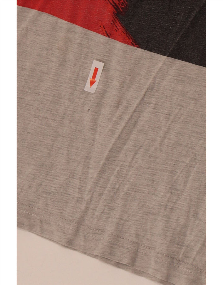 Ανδρικό γραφικό T-Shirt Saltrock Top Μεσαίο γκρι βαμβακερό