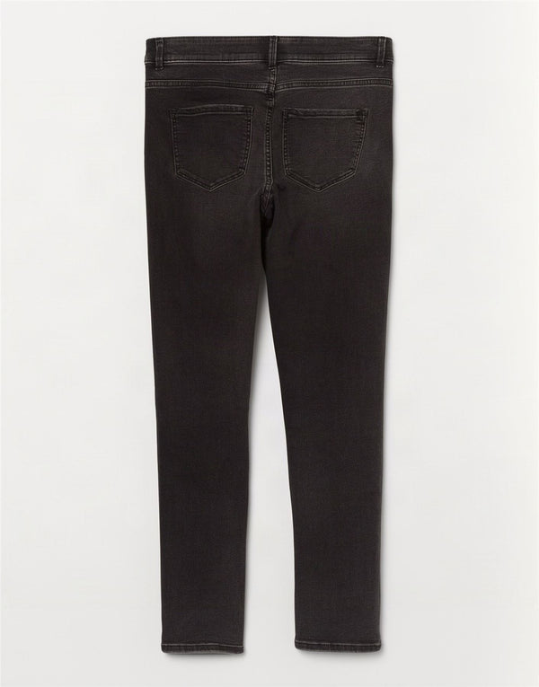 Marks & Spencer Γυναικεία Slim Jeans UK 10 Small W27 L29 Black Cotton