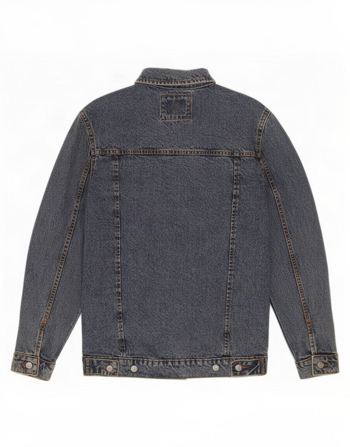 Zara Ανδρικό Τζιν Μπουφάν UK 36 Small Blue Cotton