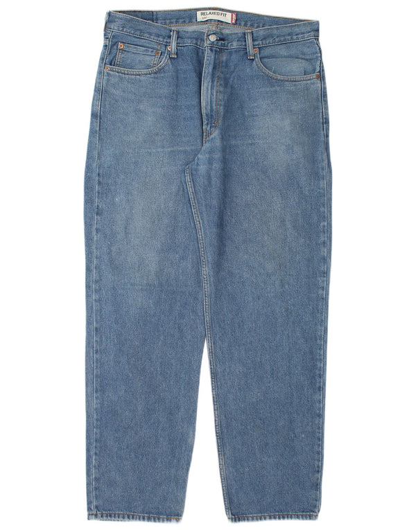 LEVI'S Mens 550 Relaxed Fit Straight Jeans W36 L32 Blue Cotton