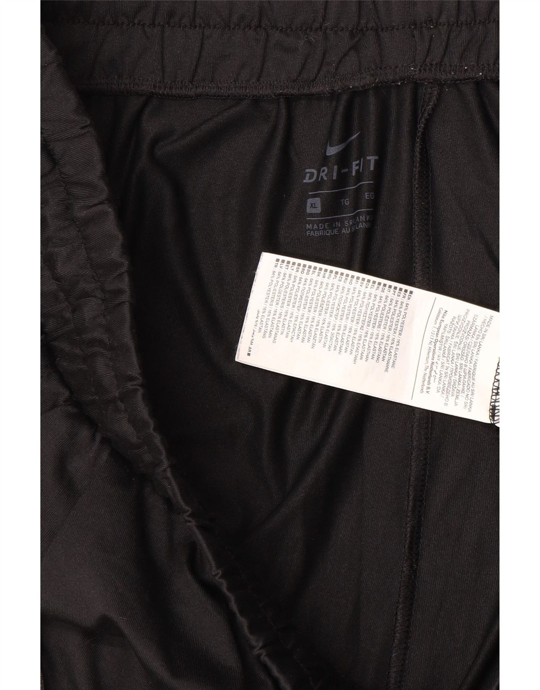 Ανδρική φόρμα NIKE Dri Fit Παντελόνι XL Μαύρο πολυεστέρα